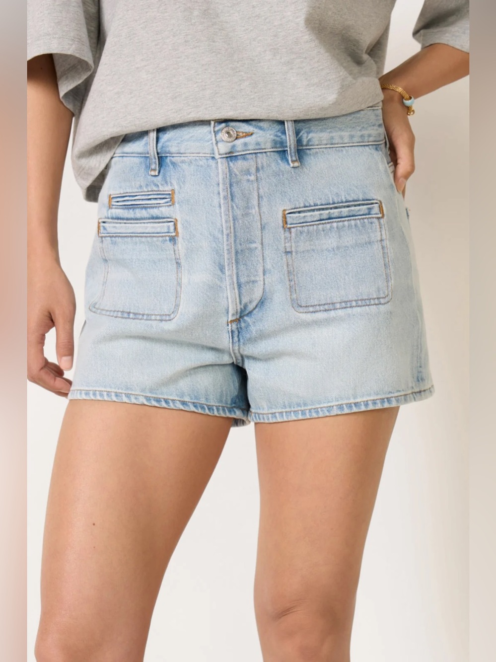 Citizens Of Humanity Marlow Welt Pocket Short Denim Blue Jean Size 26